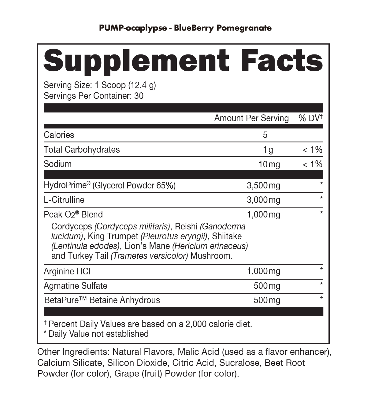 Pump Ocaplyse Pump workout supplement - Bucked UpClose