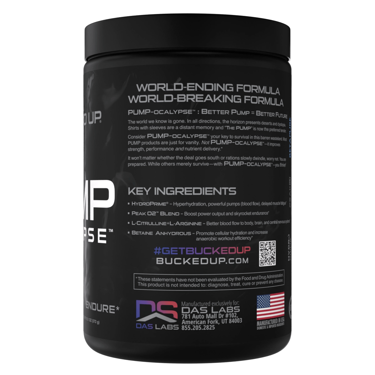 Pump Ocaplyse Pump workout supplement - Bucked UpClose